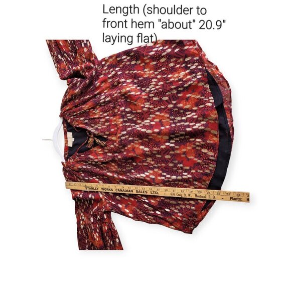 Anthropologie Jane Peasant Blouse XSP oversized whimsical size XSP EUC - Picture 11 of 14